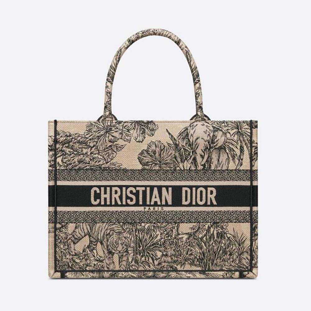 Dior Women Medium Dior Book Tote Beige Multicolor Toile de Jouy Voyage ...