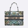 Dior Women Medium Dior Book Tote White Multicolor Étoile de Voyage Embroidery