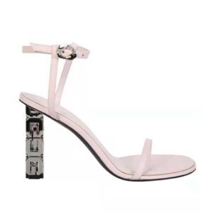 Givenchy Women G Cube Sandals in Leather-Pink