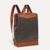 Goyard Women Sac A Dos Cisalpin in Goyardine Canvas & Chevroches Calfskin-Brown