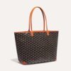Goyard Women Sac Artois MM in Goyardine Canvas & Chevroches Calfskin-Brown