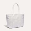 Goyard Women Sac Artois MM in Goyardine Canvas & Chevroches Calfskin-White 11 Goyard Women Sac Artois MM in Goyardine Canvas & Chevroches Calfskin-White