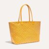 Goyard Women Sac Artois MM in Goyardine Canvas & Chevroches Calfskin-Yellow