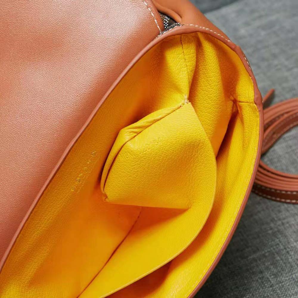 Goyard Women Sac Saïgon Souple Mini in Toile Goyardine & Chevroches Calfskin-Brown 8 Goyard Women Sac Saïgon Souple Mini in Toile Goyardine & Chevroches Calfskin-Brown - Image 8