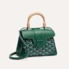Goyard Women Sac Saïgon Souple Mini in Toile Goyardine & Chevroches Calfskin-Green 12 Goyard Women Sac Saïgon Souple Mini in Toile Goyardine & Chevroches Calfskin-Green