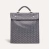 Goyard Women Saint Léger Backpack in Goyardine Canvas & Chevroches Calfskin-Gray