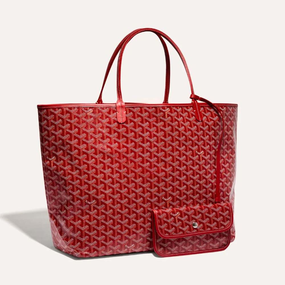 Goyard Women Saint Louis GM Bag in Goyardine Canvas & Chevroches