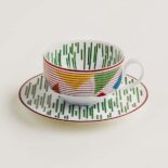 Hermes Unisex Hermes Hippomobile Tea Cup and Saucer