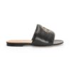 Loewe Women Anagram Padded Slide in Lambskin-Black