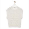 Loewe Women Anagram Vest in Mohair-White
