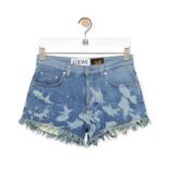 Loewe Women Fish Shorts in Denim