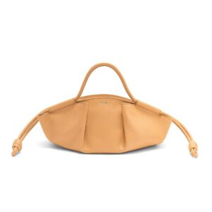 Loewe Women Small Paseo Bag in Shiny Nappa Calfskin-Orange