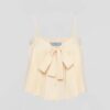 Prada Women Crêpe de Chine Jacquard Top