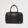 Prada Women Medium Antique Nappa Leather Top Handle Bag-Black 10 Prada Women Medium Antique Nappa Leather Top Handle Bag-Black
