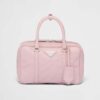 Prada Women Medium Antique Nappa Leather Top Handle Bag-Pink