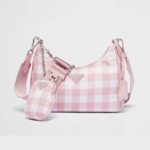 Prada Women Re-Edition 2005 Printed Re-Nylon Bag-Pink
