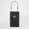 Prada Women Saffiano Leather Mini-Bag-Black