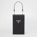 Prada Women Saffiano Leather Mini-Bag-Black