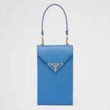 Prada Women Saffiano Leather Mini-Bag-Blue