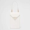 Prada Women Saffiano Leather Mini-Bag-White