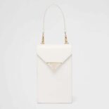 Prada Women Saffiano Leather Mini-Bag-White