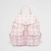 Prada Women Small Printed Re-Nylon Backpack-Pink 12 Prada Women Small Printed Re-Nylon Backpack-Pink