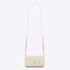 Saint Laurent YSL Women Cassandre Phone Holder with Strap in Smooth Leather-White