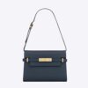 Saint Laurent YSL Women Manhattan Small Shoulder Bag in Box Saint Laurent Leather-Navy