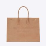 Saint Laurent YSL Women Rive Gauche Large Tote Bag in Vegetable-Tanned Leather
