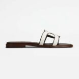 TODS Women Sandals in Leather-White