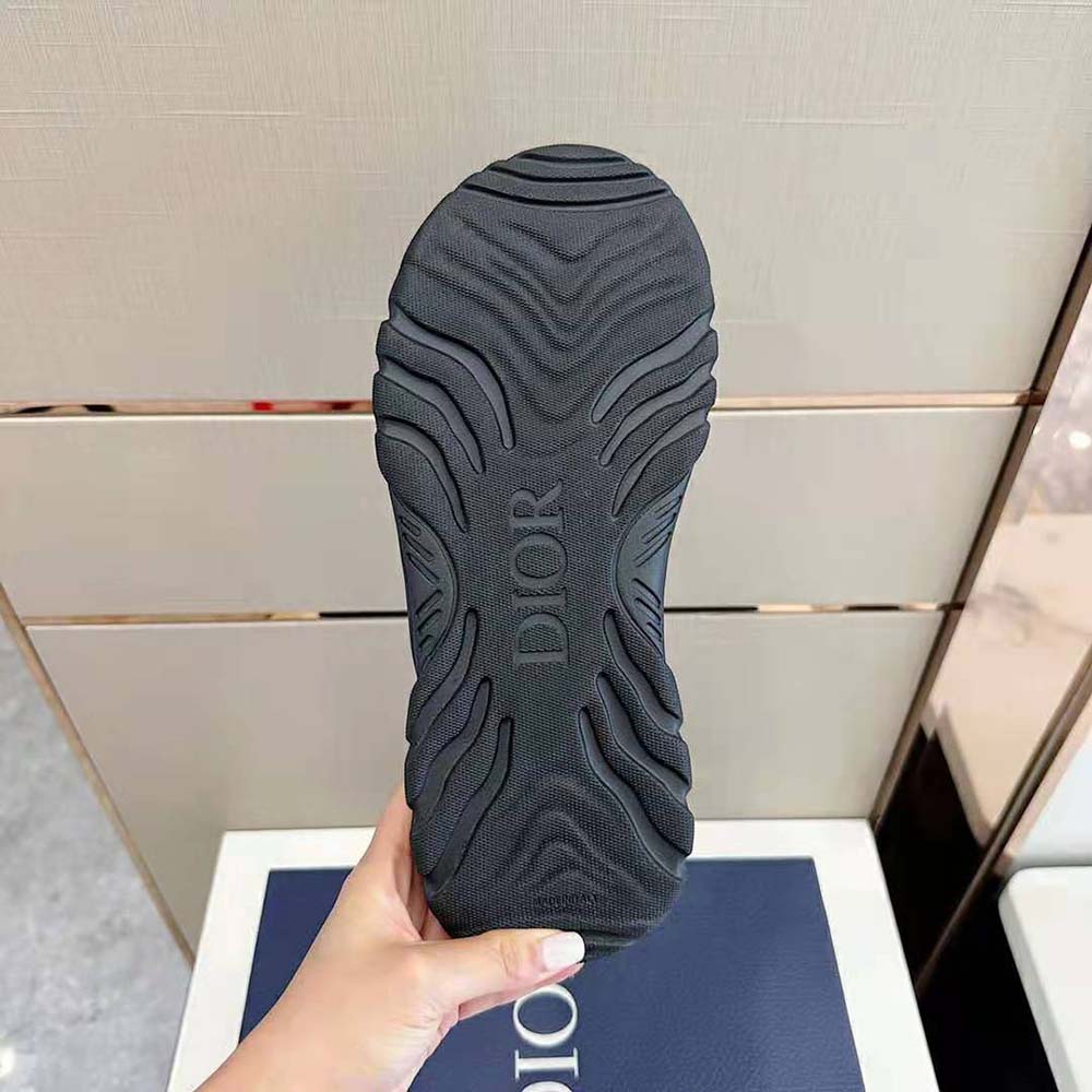 Dior Men H-town Sandal Black Rubber with Beige and Black Dior Oblique Jacquard 10 Dior Men H-town Sandal Black Rubber with Beige and Black Dior Oblique Jacquard - Image 10
