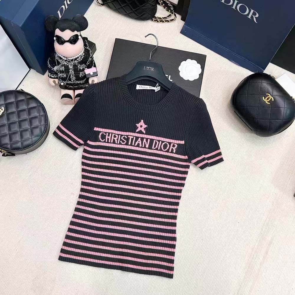 Dior Dior Short sleeve T-shirt Short sleeve tops cotton Pink Used Women  size XL ｜Product Code：2107600891385｜BRAND OFF Online Store