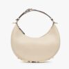 Fendi Women Fendigraphy Small Beige Leather Bag