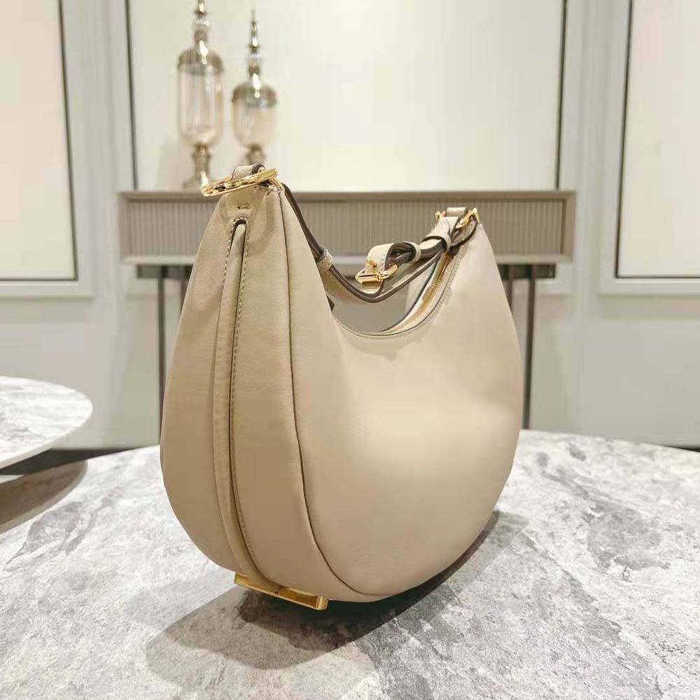 Fendi Women Fendigraphy Small Beige Leather Bag 5 Fendi Women Fendigraphy Small Beige Leather Bag - Image 5