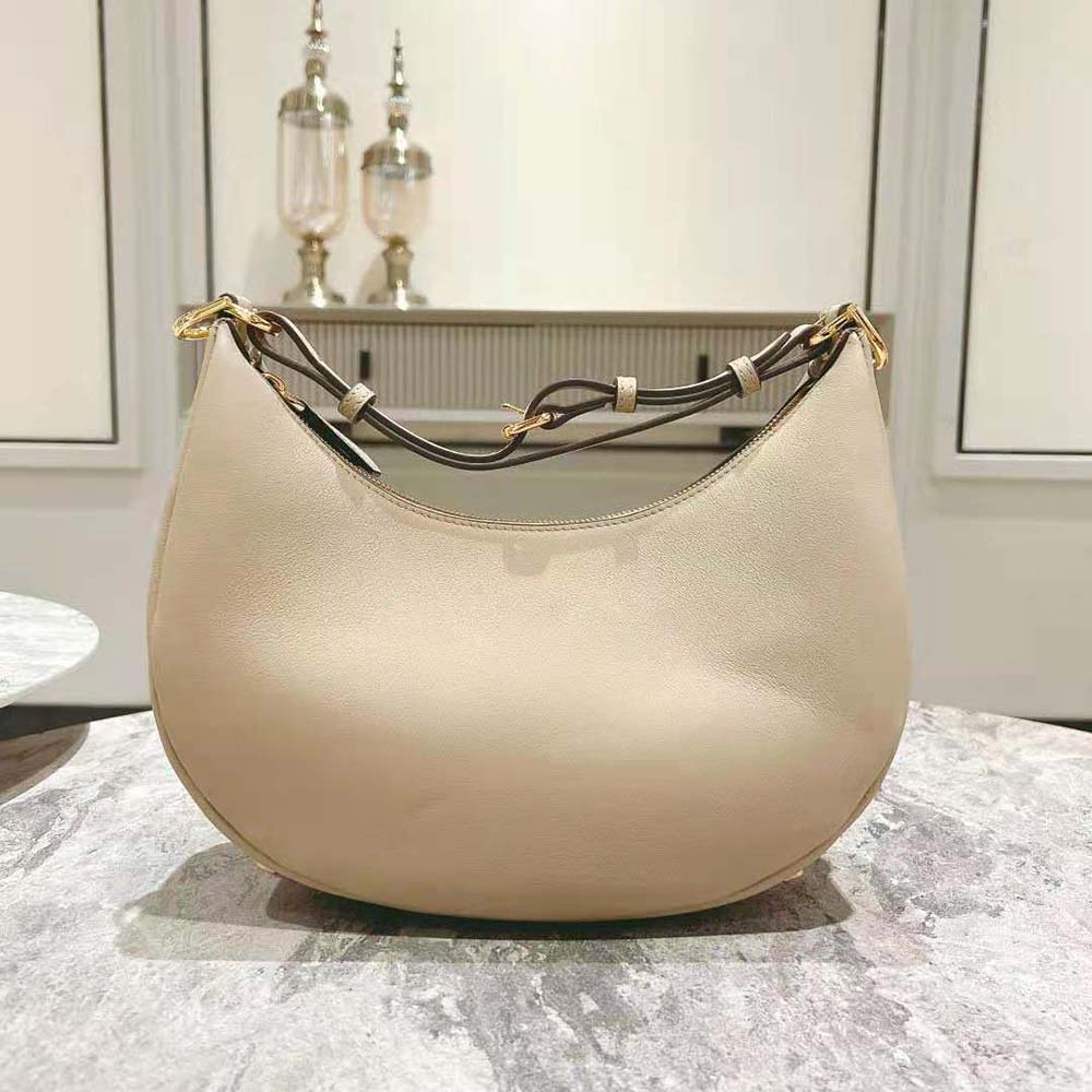 Fendi Women Fendigraphy Small Beige Leather Bag 2 Fendi Women Fendigraphy Small Beige Leather Bag - Image 2