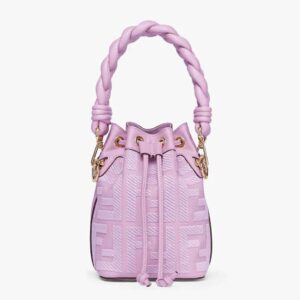 Fendi Women Mon Tresor Purple FF Canvas Mini-bag