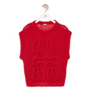 Loewe Women Anagram Vest in Mohair