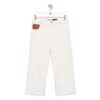 Loewe Women Fisherman Turn up Jeans in Denim-White