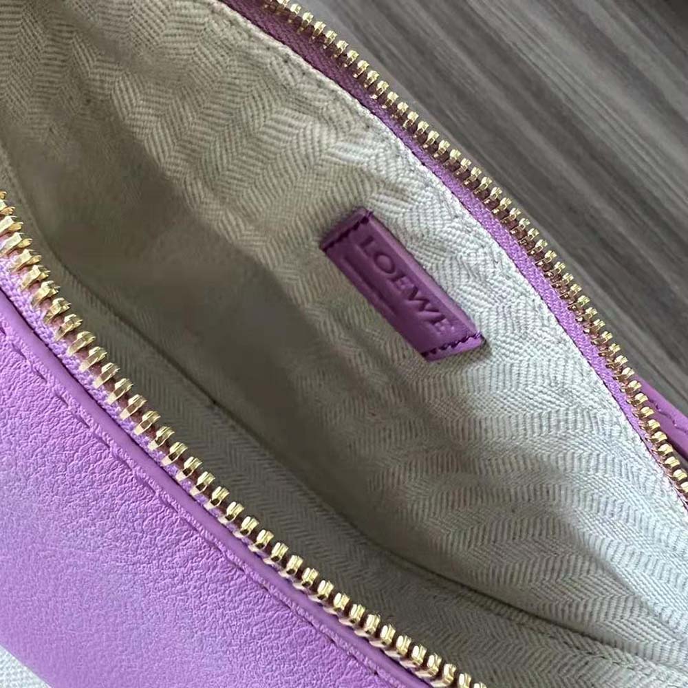 Loewe Women Mini Hammock Hobo Bag in Classic Calfskin-Rose 8 Loewe Women Mini Hammock Hobo Bag in Classic Calfskin-Rose - Image 8