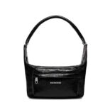 Balenciaga Women Raver Medium Bag With Handle in Black