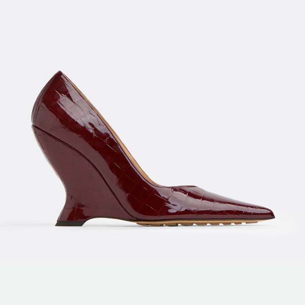 Ginger 1.0 Pump - Embossed Croc :: Dark Green