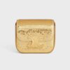 Celine Women Mini Triomphe in Sequins and Calfskin-Gold 12 Celine Women Mini Triomphe in Sequins and Calfskin-Gold