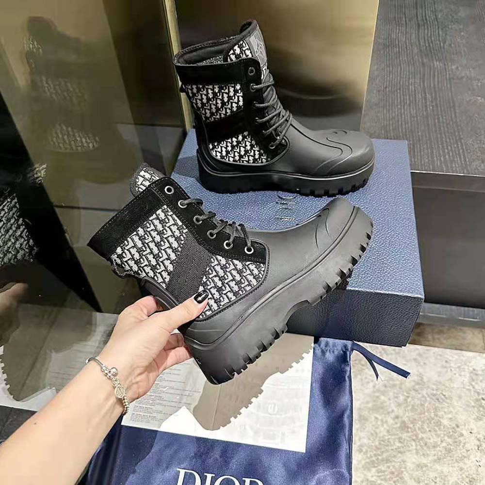 Dior Garden Lace-Up Boot