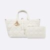 Dior Women Medium Dior Toujours Bag Latte Macrocannage Calfskin
