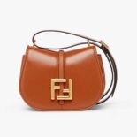Fendi Women C’mon Mini Brown Leather Bag
