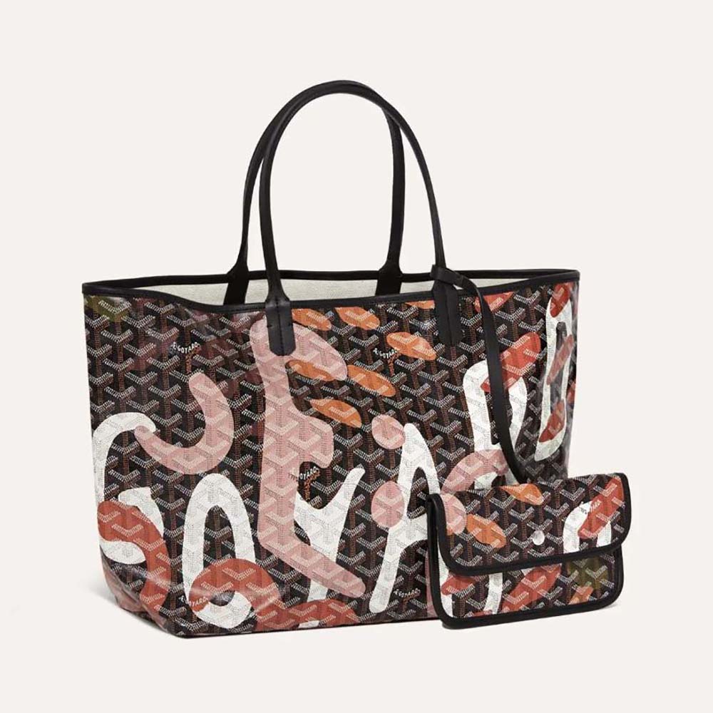 Goyard Women Saint Louis PM Bag Lettres Camouflage-Pink