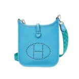 Hermes Evelyne III 16 Mini Model Bag in Calfskin-Blue