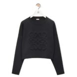Loewe Women Anagram Sweater in Wool-Black