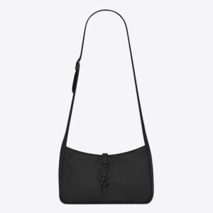 Saint Laurent YSL Men Le 5 à 7 Crossbody Bag in Econyl® Regenerated Nylon-Black