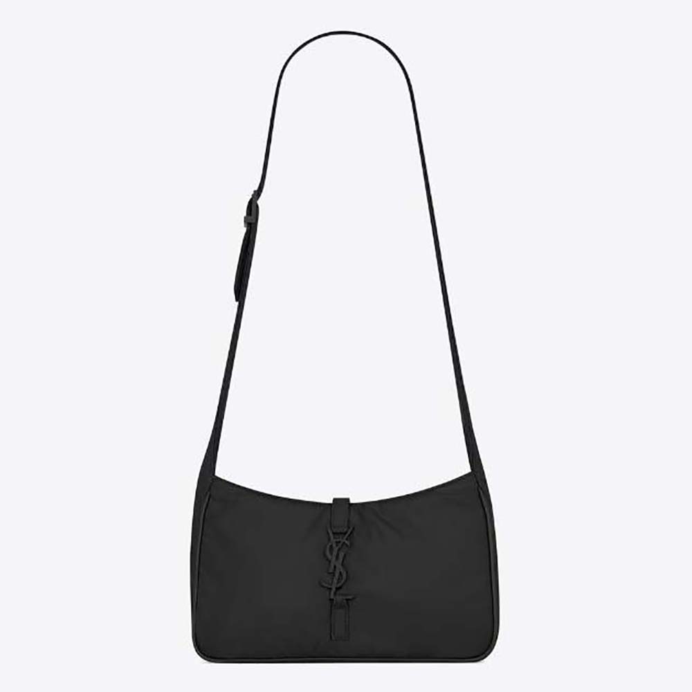 Saint Laurent YSL Men Le 5 à 7 Crossbody Bag in Econyl® Regenerated NylonBlack